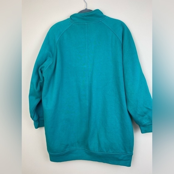 Shacket Vintage turquoise Cotton Lined Drop Shoulder Coat by Pb collection OS - Picture 6 of 6